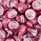 Girl 1st Holy Communion Candy Party Favors (Choose 100 Pcs Milk Chocolate Hershey's Kisses, 40 Pcs Wrapped Miniatures or Both) - Pink